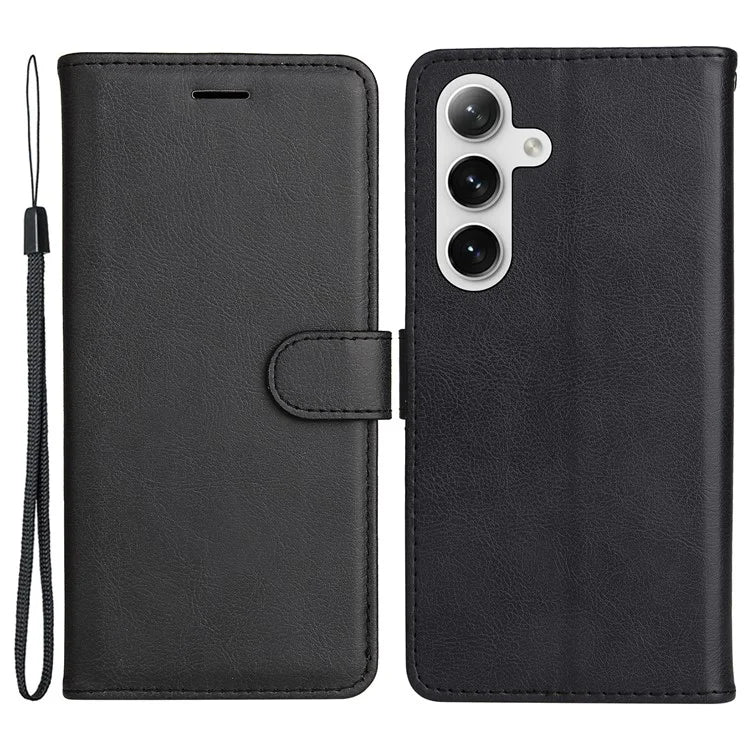 KT Leather Series-2 For Samsung Galaxy S24+ Case Solid Color Leather Phone Wallet Cover