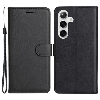 KT Leather Series-2 For Samsung Galaxy S24+ Case Solid Color Leather Phone Wallet Cover
