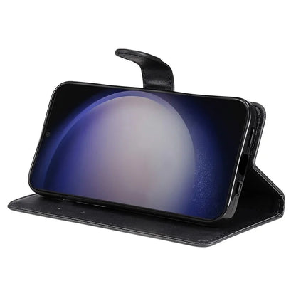 KT Leather Series-2 For Samsung Galaxy S24+ Case Solid Color Leather Phone Wallet Cover