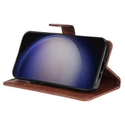 KT Leather Series-2 For Samsung Galaxy S24+ Case Solid Color Leather Phone Wallet Cover