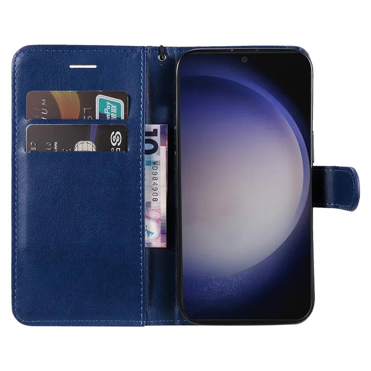 KT Leather Series-2 For Samsung Galaxy S24+ Case Solid Color Leather Phone Wallet Cover