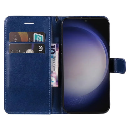 KT Leather Series-2 For Samsung Galaxy S24+ Case Solid Color Leather Phone Wallet Cover