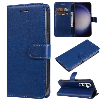 KT Leather Series-2 For Samsung Galaxy S24+ Case Solid Color Leather Phone Wallet Cover