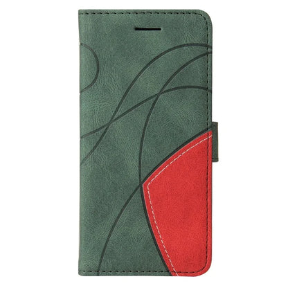 KT Leather Series-1 For Samsung Galaxy S24+ Phone Case Dual Color Spilicing Wallet Cover