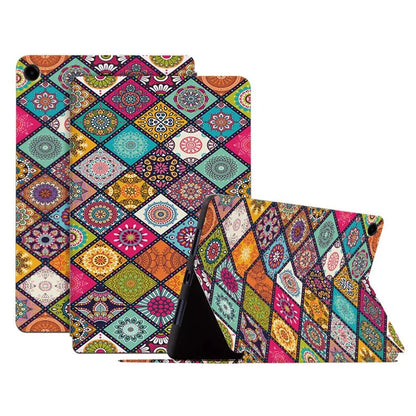 For Samsung Galaxy Tab A9+ Protective Case PU Leather Pattern Smart Tablet Cover