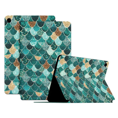 For Samsung Galaxy Tab A9+ Protective Case PU Leather Pattern Smart Tablet Cover