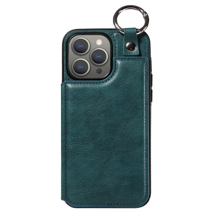 003 Protective Case for iPhone 15 Pro Max Case PU+TPU Phone Cover with Kickstand