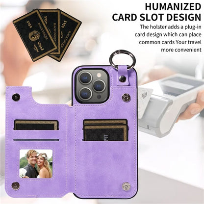 003 Protective Case for iPhone 15 Pro Max Case PU+TPU Phone Cover with Kickstand