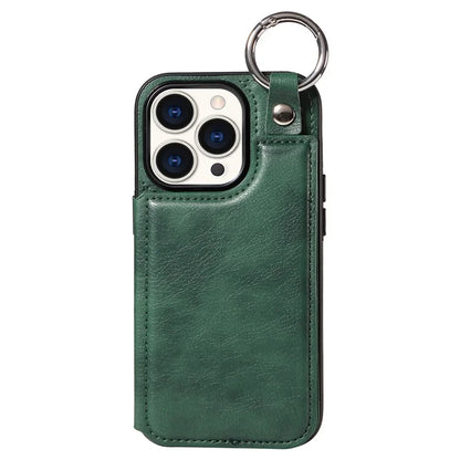 003 Anti-Scratch Kickstand Case for iPhone 15 Pro Case Shockproof PU+TPU Phone Cover