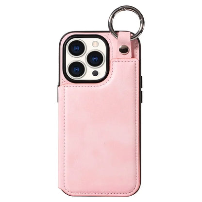 003 Anti-Scratch Kickstand Case for iPhone 15 Pro Case Shockproof PU+TPU Phone Cover