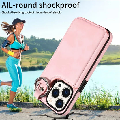 003 Anti-Scratch Kickstand Case for iPhone 15 Pro Case Shockproof PU+TPU Phone Cover