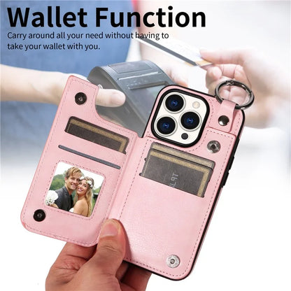 003 Anti-Scratch Kickstand Case for iPhone 15 Pro Case Shockproof PU+TPU Phone Cover