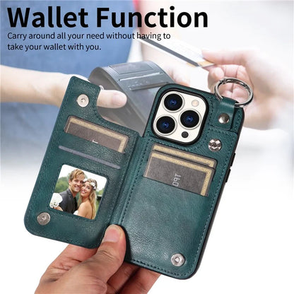 003 Anti-Scratch Kickstand Case for iPhone 15 Pro Case Shockproof PU+TPU Phone Cover