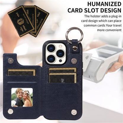 003 Anti-Scratch Kickstand Case for iPhone 15 Pro Case Shockproof PU+TPU Phone Cover