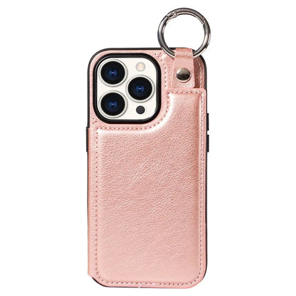 003 Anti-Scratch Kickstand Case for iPhone 15 Pro Case Shockproof PU+TPU Phone Cover