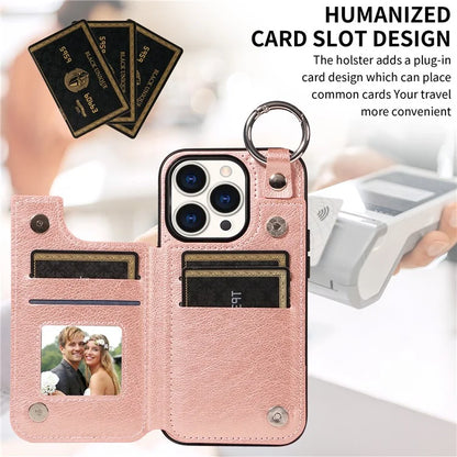 003 Anti-Scratch Kickstand Case for iPhone 15 Pro Case Shockproof PU+TPU Phone Cover