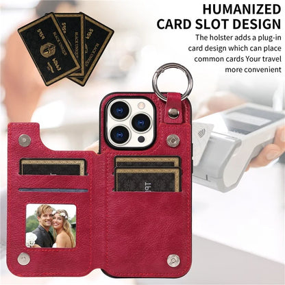 003 Anti-Scratch Kickstand Case for iPhone 15 Pro Case Shockproof PU+TPU Phone Cover