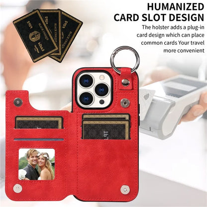 003 Anti-Scratch Kickstand Case for iPhone 15 Pro Case Shockproof PU+TPU Phone Cover