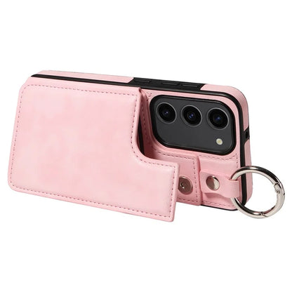 003 For Samsung Galaxy S23 Case Leather+TPU Card Holder Phone Protector Back Cover