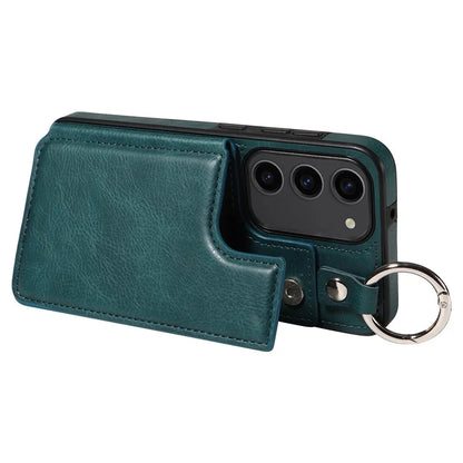 003 For Samsung Galaxy S23 Case Leather+TPU Card Holder Phone Protector Back Cover