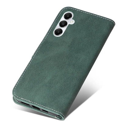 For Samsung Galaxy A05s 4G Case Three-color Splicing Leather Wallet Stand Phone Cover with Strap
