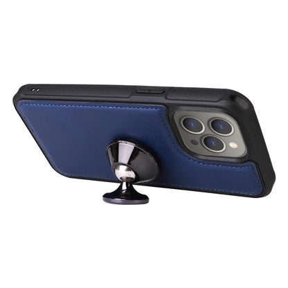 KT Multi-functional Series-4 for iPhone 15 Pro Max Case Magnetic Leather Wallet Stand Zippe Phone Cover