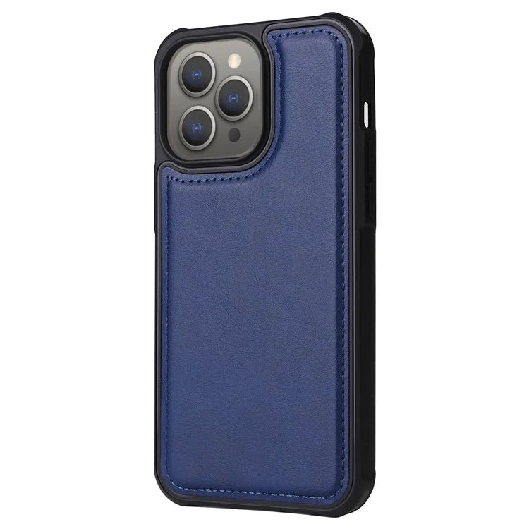 KT Multi-functional Series-4 for iPhone 15 Pro Max Case Magnetic Leather Wallet Stand Zippe Phone Cover
