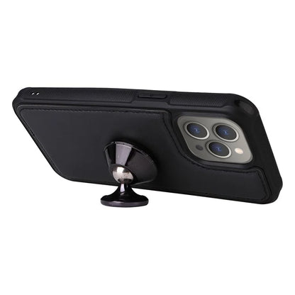 KT Multi-functional Series-4 for iPhone 15 Pro Max Case Magnetic Leather Wallet Stand Zippe Phone Cover