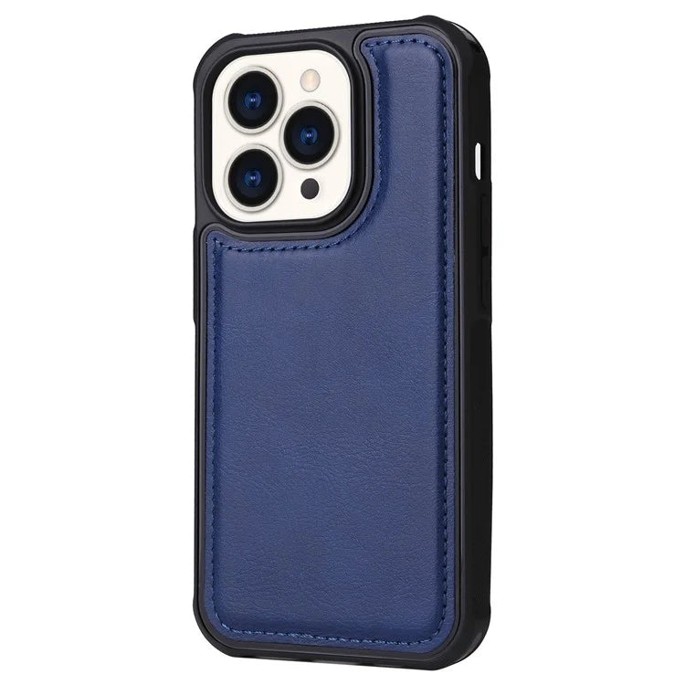 KT Multi-functional Series-4 for iPhone 15 Pro Case Slim-Fit Zipper Leather Wallet Stand Phone Cover