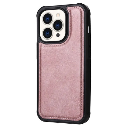 KT Multi-functional Series-4 for iPhone 15 Pro Case Slim-Fit Zipper Leather Wallet Stand Phone Cover