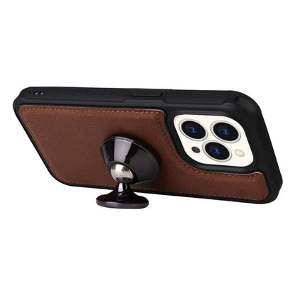 KT Multi-functional Series-4 for iPhone 15 Pro Case Slim-Fit Zipper Leather Wallet Stand Phone Cover