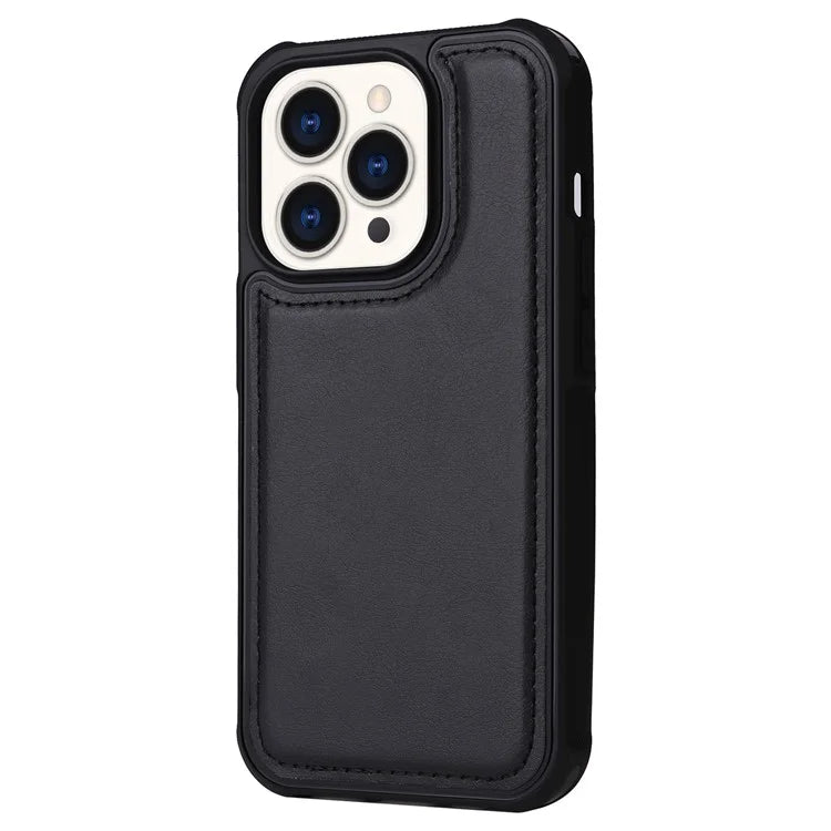 KT Multi-functional Series-4 for iPhone 15 Pro Case Slim-Fit Zipper Leather Wallet Stand Phone Cover