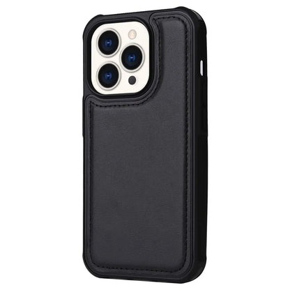 KT Multi-functional Series-4 for iPhone 15 Pro Case Slim-Fit Zipper Leather Wallet Stand Phone Cover