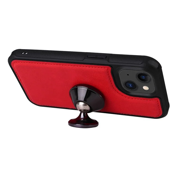 KT Multi-functional Series-4 Leather Phone Cover for iPhone 15 Case Wallet Stand Zipper Phone Shell