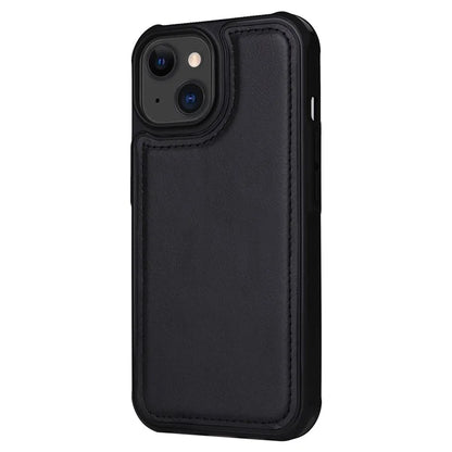 KT Multi-functional Series-4 Leather Phone Cover for iPhone 15 Case Wallet Stand Zipper Phone Shell