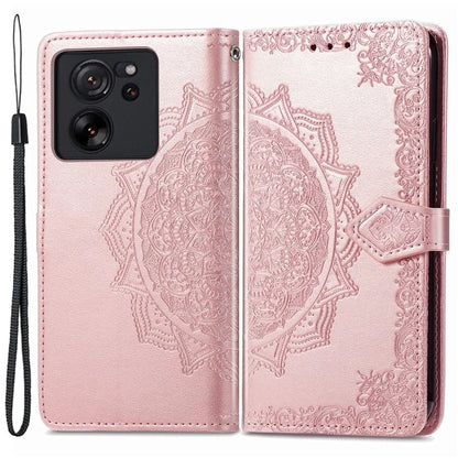For Xiaomi 13T Pro / 13T / Redmi K60 Ultra Case PU Leather Embossed Phone Cover Anti-Scratch Wallet with Stand