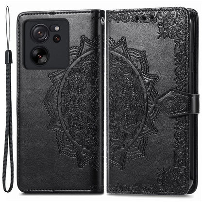 For Xiaomi 13T Pro / 13T / Redmi K60 Ultra Case PU Leather Embossed Phone Cover Anti-Scratch Wallet with Stand