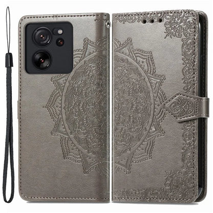 For Xiaomi 13T Pro / 13T / Redmi K60 Ultra Case PU Leather Embossed Phone Cover Anti-Scratch Wallet with Stand