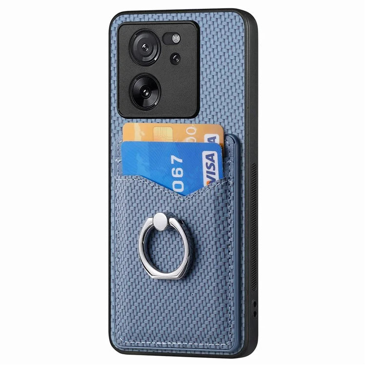 C1-8 For Xiaomi 13T / 13T Pro / Redmi K60 Ultra Case PU+TPU+PC Kickstand Phone Cover with Card Holder