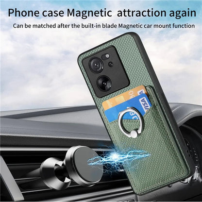 C1-8 For Xiaomi 13T / 13T Pro / Redmi K60 Ultra Case PU+TPU+PC Kickstand Phone Cover with Card Holder