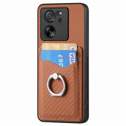 C1-8 For Xiaomi 13T / 13T Pro / Redmi K60 Ultra Case PU+TPU+PC Kickstand Phone Cover with Card Holder