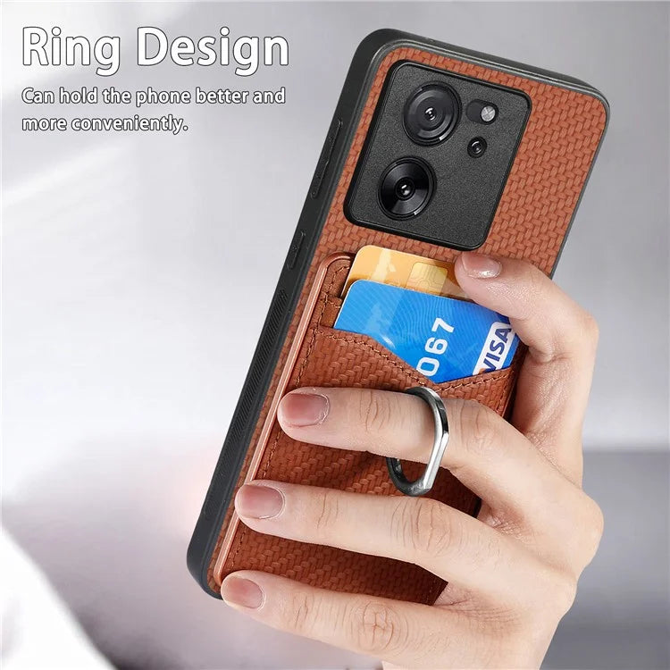 C1-8 For Xiaomi 13T / 13T Pro / Redmi K60 Ultra Case PU+TPU+PC Kickstand Phone Cover with Card Holder