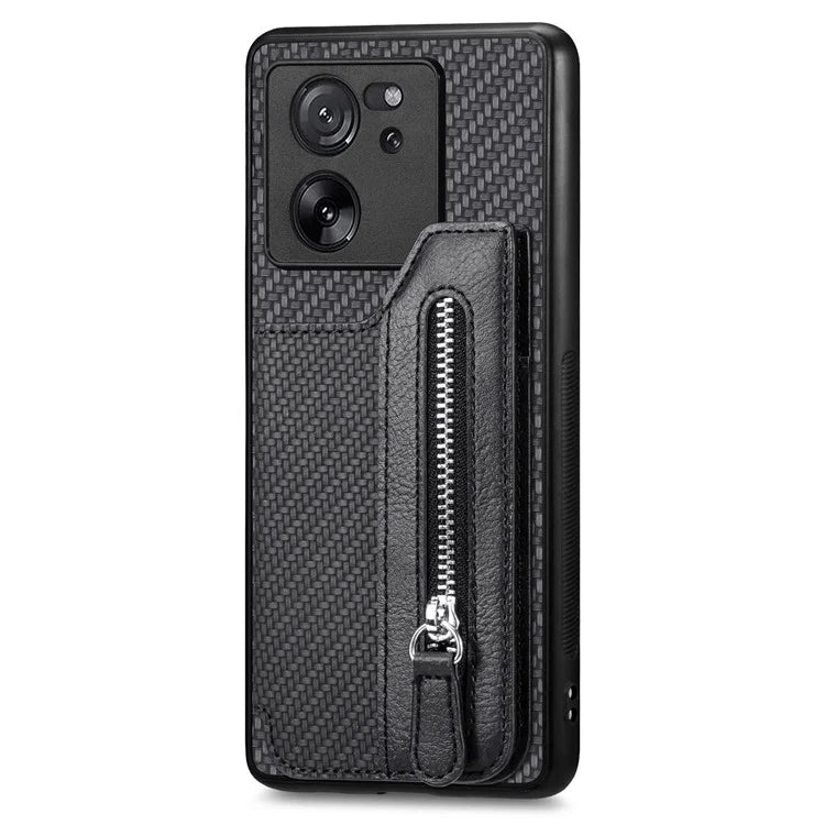 C1-04 For Xiaomi 13T / 13T Pro / Redmi K60 Ultra Wallet Phone Case Kickstand PU+PC+TPU Phone Cover