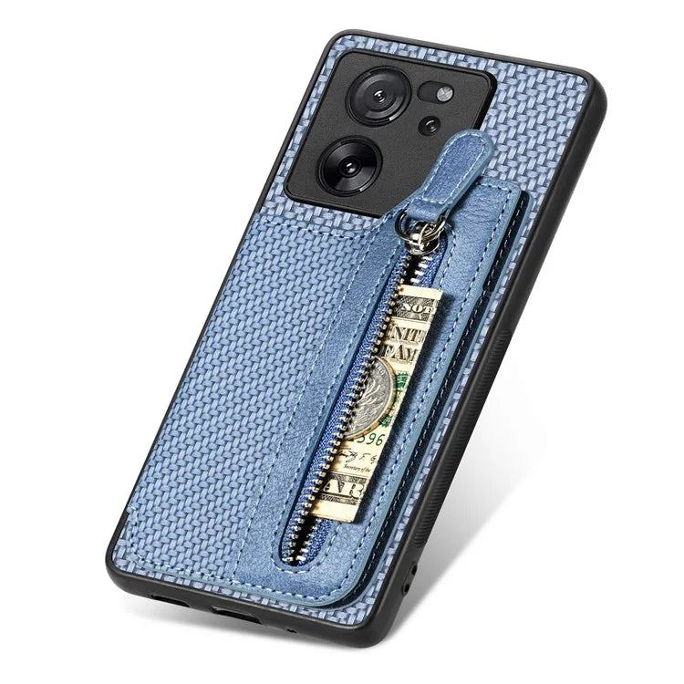 C1-04 For Xiaomi 13T / 13T Pro / Redmi K60 Ultra Wallet Phone Case Kickstand PU+PC+TPU Phone Cover