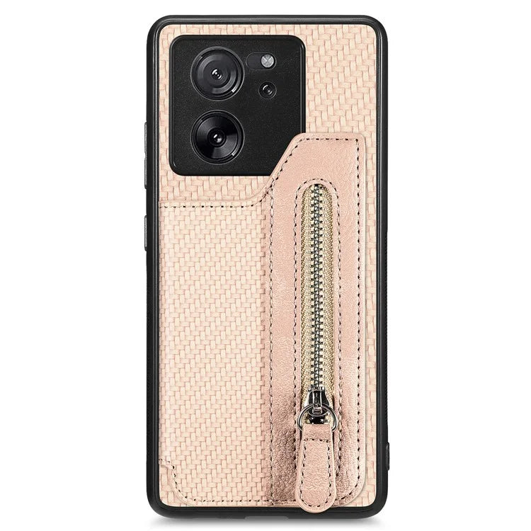 C1-04 For Xiaomi 13T / 13T Pro / Redmi K60 Ultra Wallet Phone Case Kickstand PU+PC+TPU Phone Cover