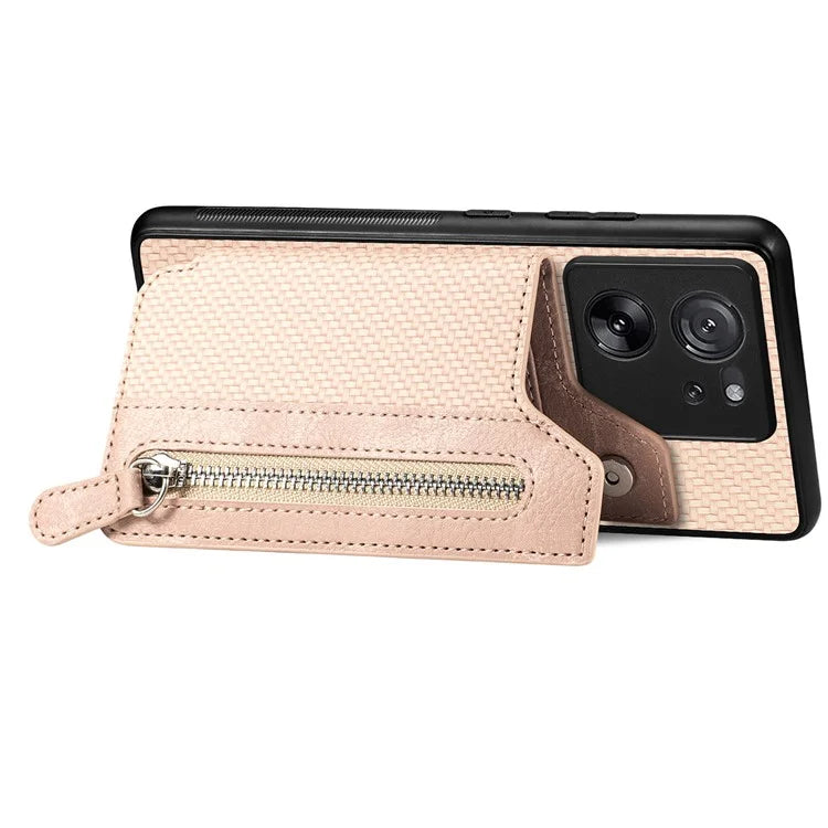 C1-04 For Xiaomi 13T / 13T Pro / Redmi K60 Ultra Wallet Phone Case Kickstand PU+PC+TPU Phone Cover