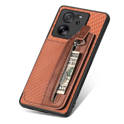 C1-04 For Xiaomi 13T / 13T Pro / Redmi K60 Ultra Wallet Phone Case Kickstand PU+PC+TPU Phone Cover