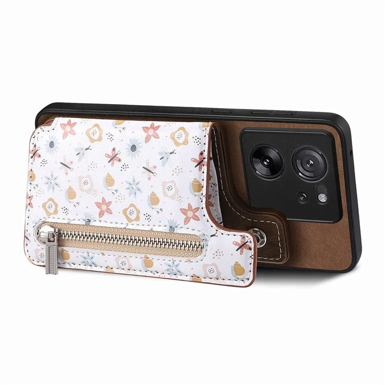 D10 For Xiaomi 13T / 13T Pro / Redmi K60 Ultra Case Kickstand PU+PC+TPU Phone Cover with Zipper Wallet