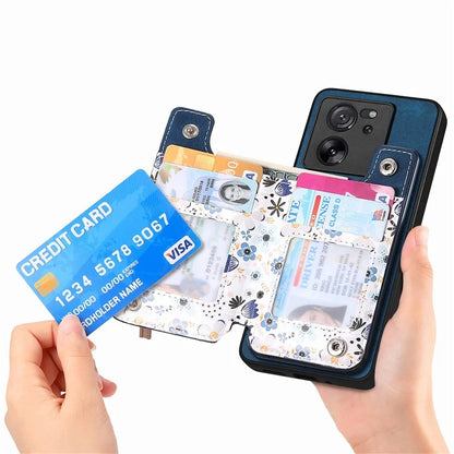 D10 For Xiaomi 13T / 13T Pro / Redmi K60 Ultra Case Kickstand PU+PC+TPU Phone Cover with Zipper Wallet