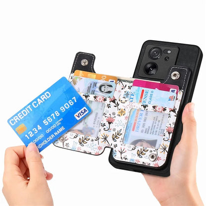 D10 For Xiaomi 13T / 13T Pro / Redmi K60 Ultra Case Kickstand PU+PC+TPU Phone Cover with Zipper Wallet